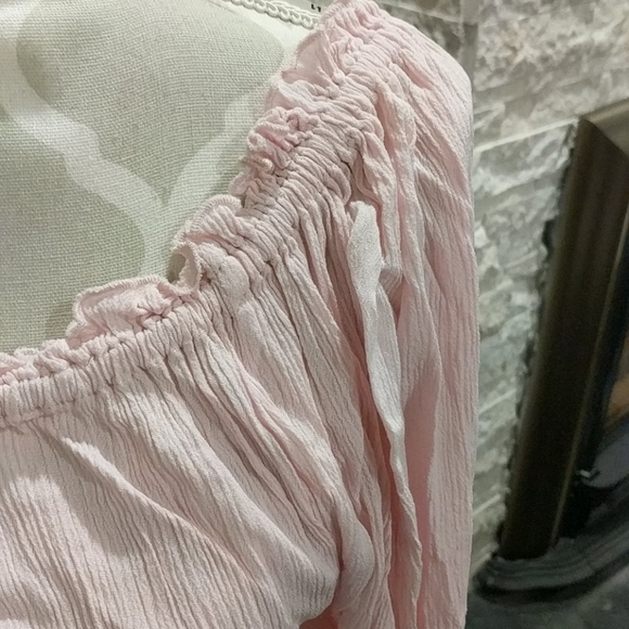 Bianca nygaard pink long sleeve tie waist - Picture 2 of 3